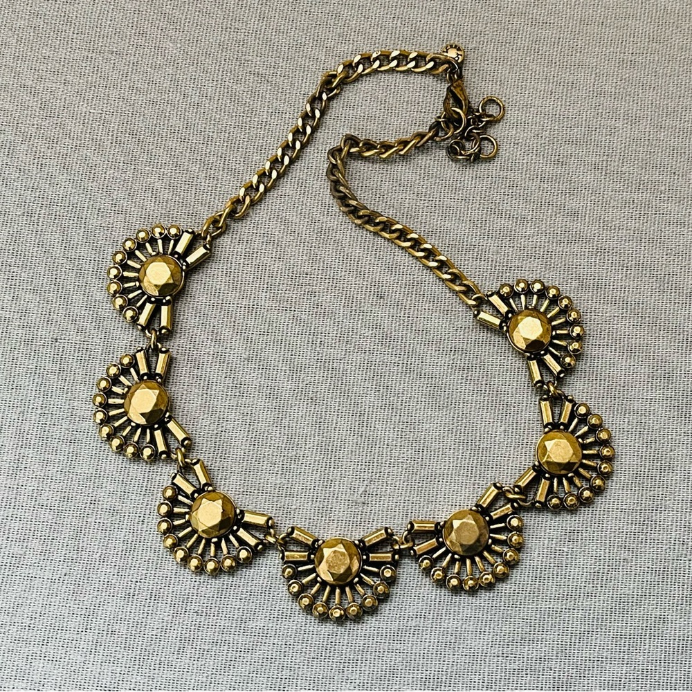 J. Crew Bronze Scallop Statement Necklace - Picture 2 of 4